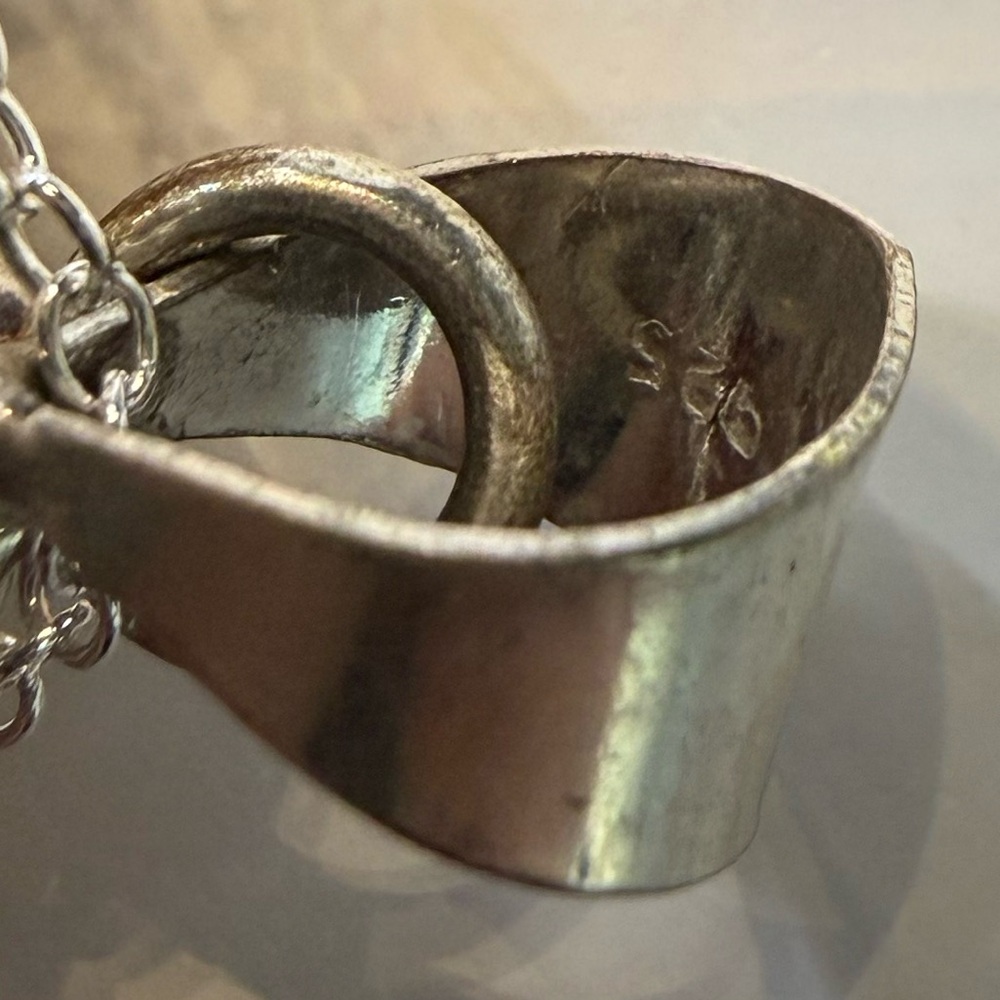 Silver Moss Agate pendant Necklace - Picture 6 of 16